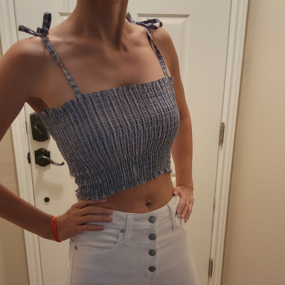 Vintage 90's Smocked Crop Top